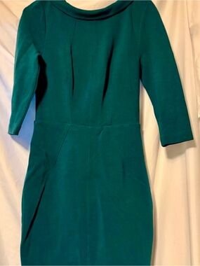 Boden Teal 3/4 Sleeve Dress